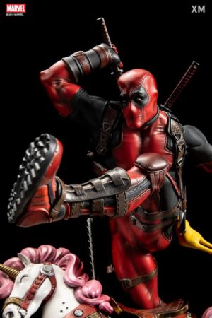 Alternative view of Marvel Deadpool 1/4 Scale Statue – XM Studios Limited Edition Premium Collectible Diorama