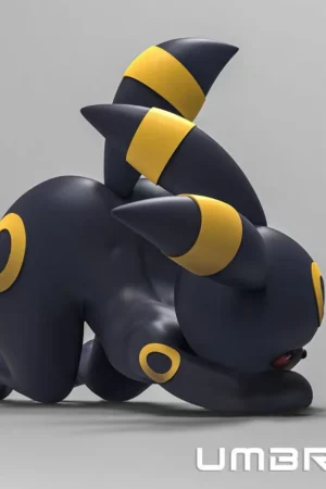 Alternative view of Umbreon Pokémon 1/1 Scale High-End Furry Silicone Sex Doll - Lupacol Studio