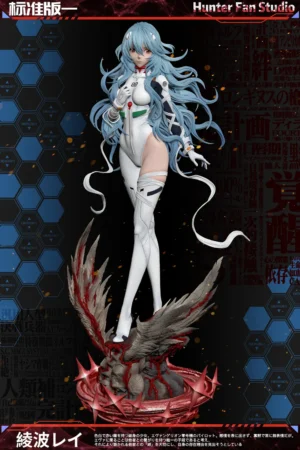 Neon Genesis Evangelion – Rei Ayanami (Long Hair Version) 1/4 Scale Statue – Hunter Fan Studio