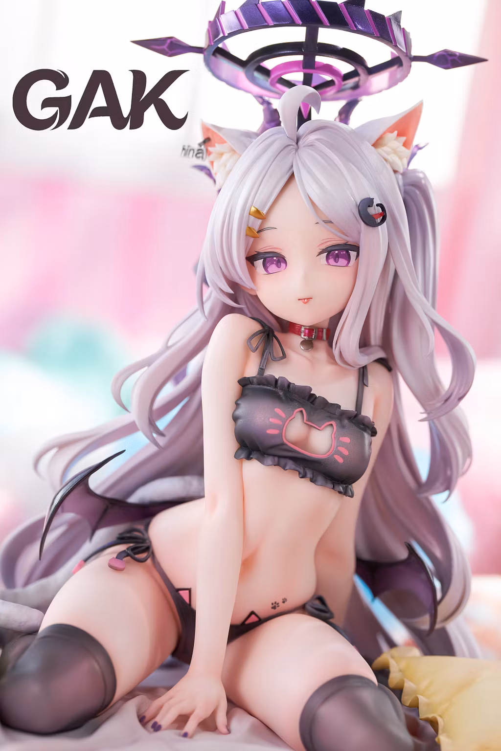 GAK Studio – Sorasaki Hina Cat Pajamas × Yurizono Seia “A Good Book” Blue Archive | 1/6 Scale Resin Statue