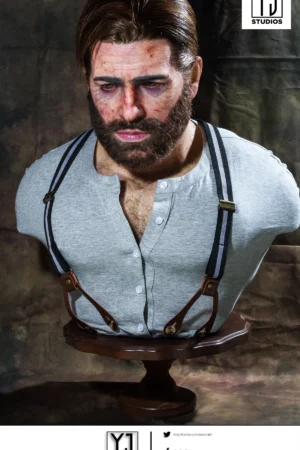 Alternative view of Sick Version Arthur Morgan 1/1 Bust Red Dead Redemption - YJ Studio