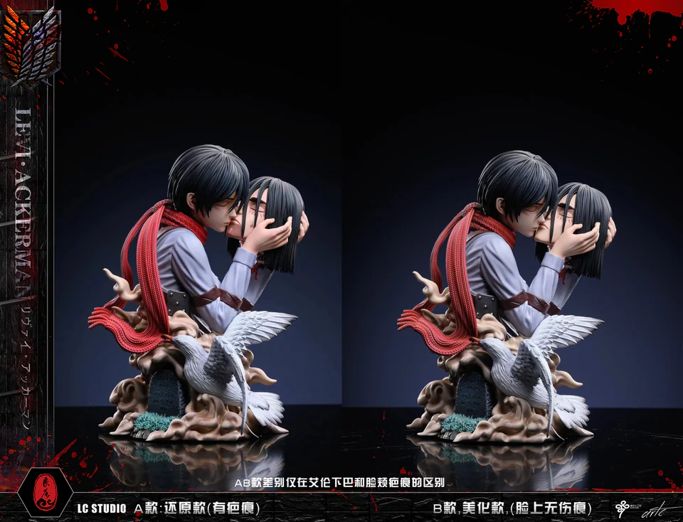 Attack on Titan – Mikasa Ackerman & Eren Yeager Final Farewell Scene 1/8 Scale GK Statue – LC Studio Limited Edition Resin Diorama - Image 4
