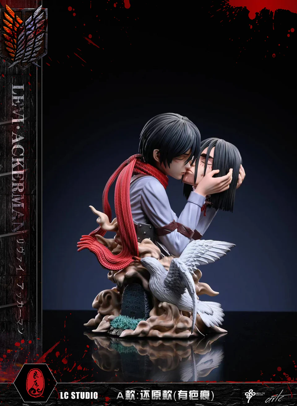 Attack on Titan – Mikasa Ackerman & Eren Yeager Final Farewell Scene 1/8 Scale GK Statue – LC Studio Limited Edition Resin Diorama