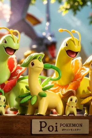 Alternative view of Miao Miao House Studio – Meganium Evolution Set Pokémon 1/20 Scale Resin Evolution Diorama