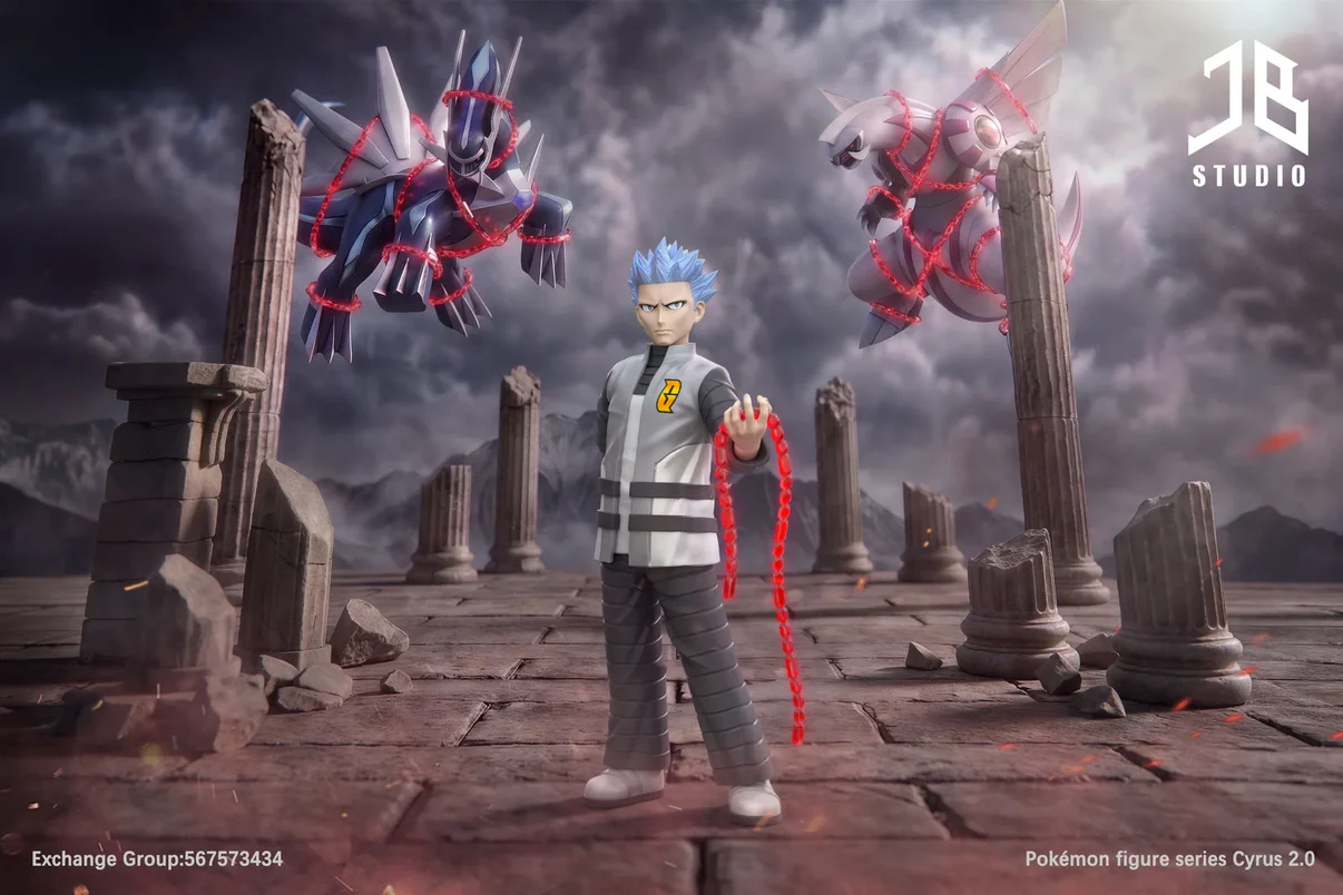 JB Studio – Cyrus (Galactic Boss) Pokémon Resin Collectible Statue