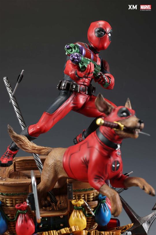 Marvel Kidpool and Dogpool 1/4 Scale Statue – XM Studios Limited Edition Deadpool Universe Collectible - Image 3