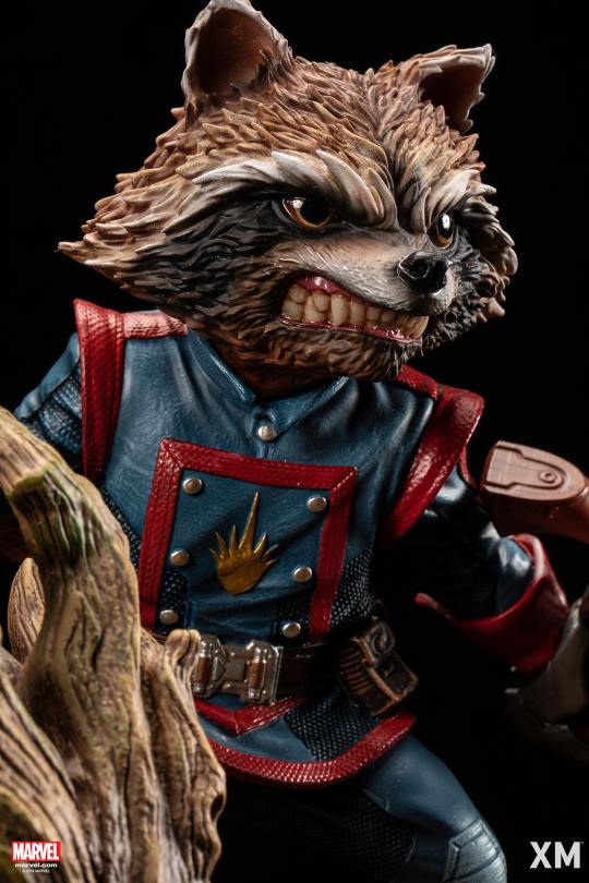 Marvel Guardians of the Galaxy Rocket Raccoon & Groot 1/4 Scale Statue – XM Studios Limited Edition Premium Collectible - Image 5