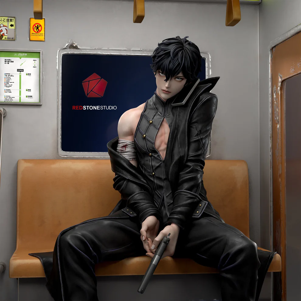 Persona 5 – Joker (Ren Amamiya) Train Scene 1/6 Scale GK Statue – Red Stone Studio Limited Edition - Image 12
