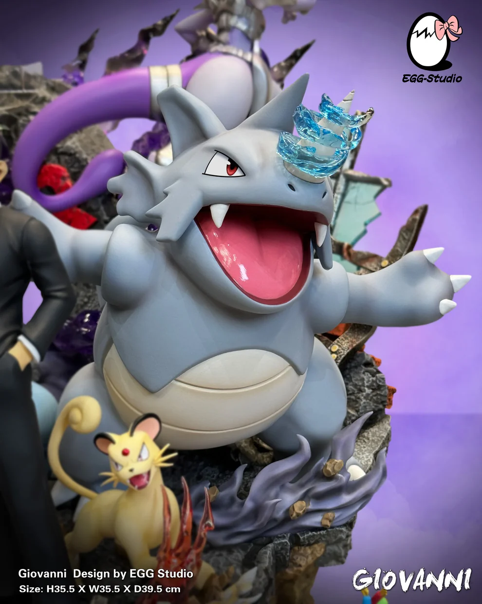 Pokémon – Giovanni & Team Rocket Elite Pokémon Diorama – EGG Studio - Image 5