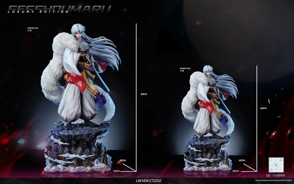 Inuyasha – Sesshomaru Deluxe Demon Lord GK Statue 1/6 & 1/4 Scale Exclusive Edition – L Seven Studios Limited Resin Collectible Figure - Image 3