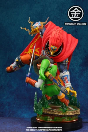 Alternative view of The Legend of Zelda: Ocarina of Time – Link vs Ganondorf 1/4 Scale Diorama – Kintsukuroi Creations Studio