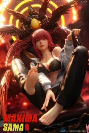 Alternative view of Chainsaw Man – Makima Throne Version 1/4 Scale Statue – TY Studio
