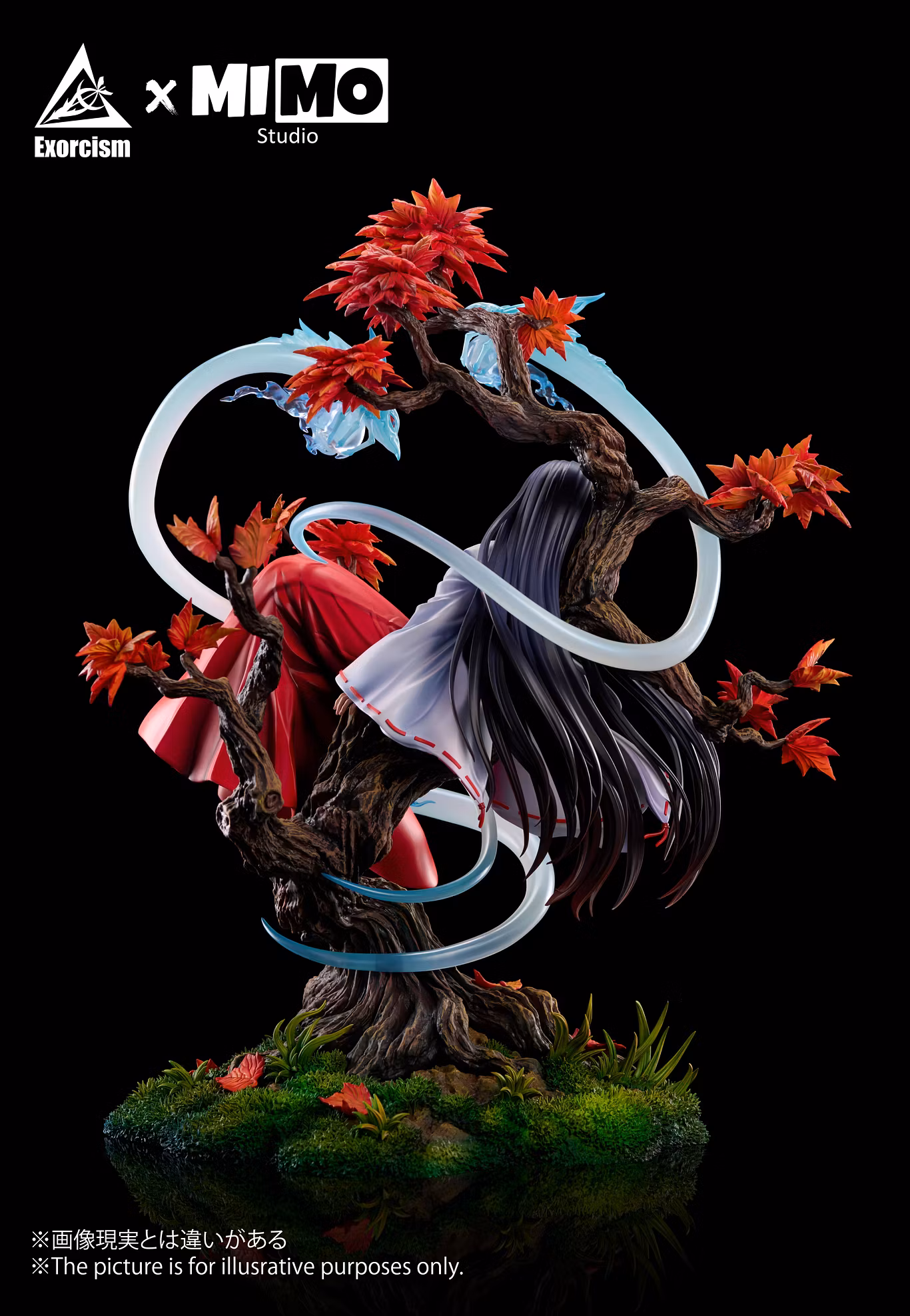 Exorcism Studio × MIMO Studio – Kikyo Falls Asleep InuYasha | 1/6 Scale Resin Statue - Image 3