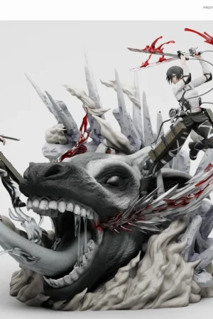 Mikasa Ackerman & Armin Arlert VS Titan Statue – Attack on Titan – Chikara Studio