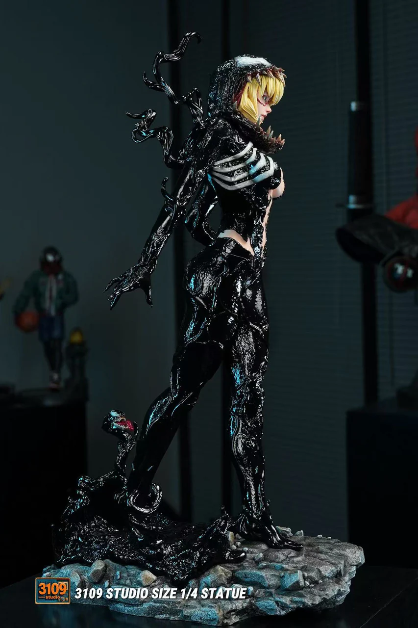 Marvel – Gwen Stacy Female Venom Symbiote 1/4 Scale GK Statue – 3109 Studio Limited Resin Collectible Figure - Image 8