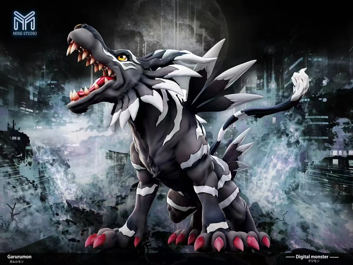 MINE Studio – Mature Series #01 Garurumon Digimon Resin Statue Collection - Image 7