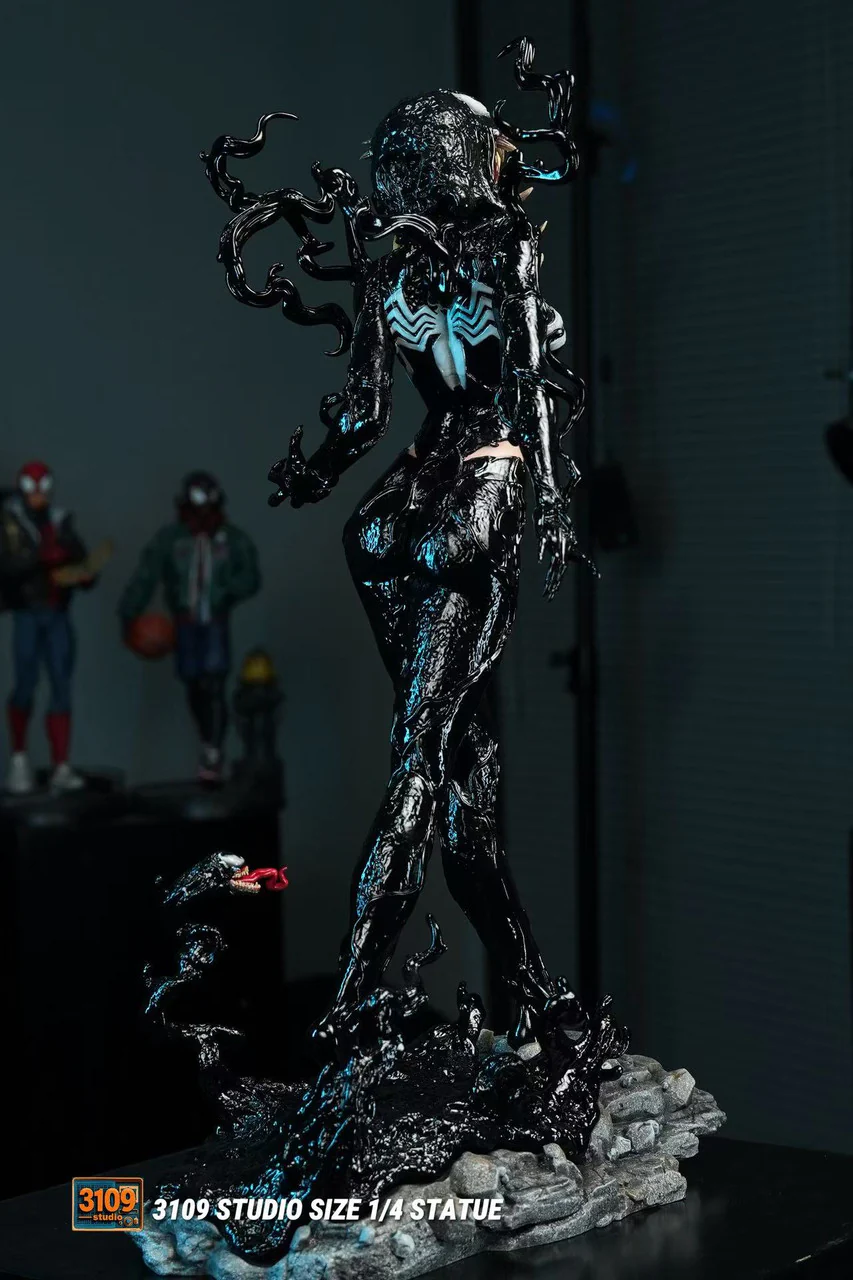 Marvel – Gwen Stacy Female Venom Symbiote 1/4 Scale GK Statue – 3109 Studio Limited Resin Collectible Figure - Image 7