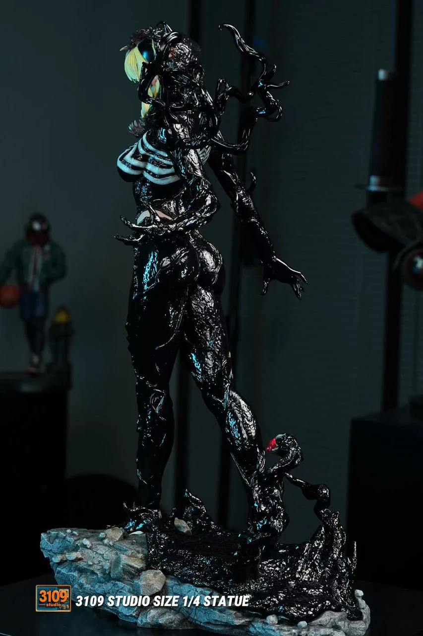 Marvel – Gwen Stacy Female Venom Symbiote 1/4 Scale GK Statue – 3109 Studio Limited Resin Collectible Figure - Image 10