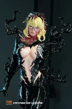 Alternative view of Marvel – Gwen Stacy Female Venom Symbiote 1/4 Scale GK Statue – 3109 Studio Limited Resin Collectible Figure