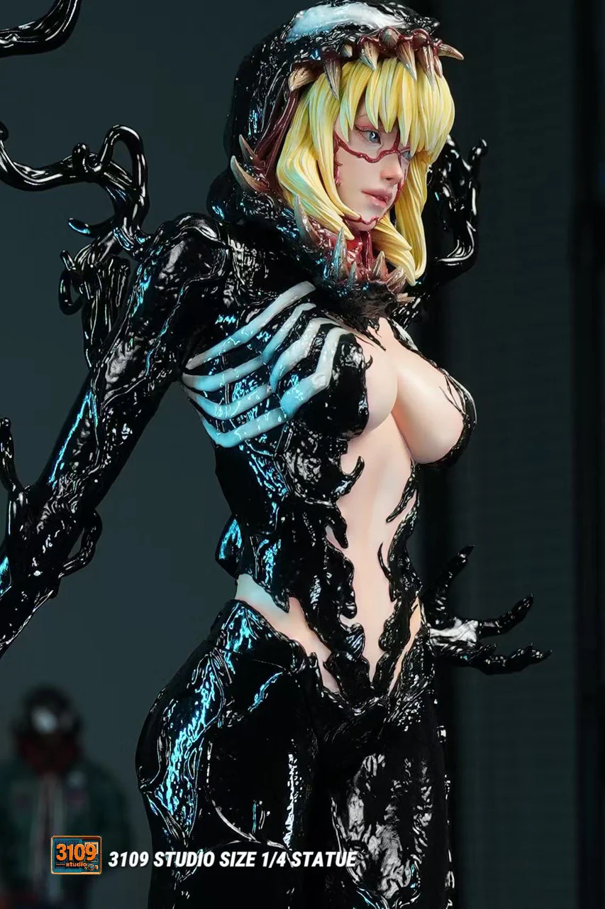 Marvel – Gwen Stacy Female Venom Symbiote 1/4 Scale GK Statue – 3109 Studio Limited Resin Collectible Figure - Image 6