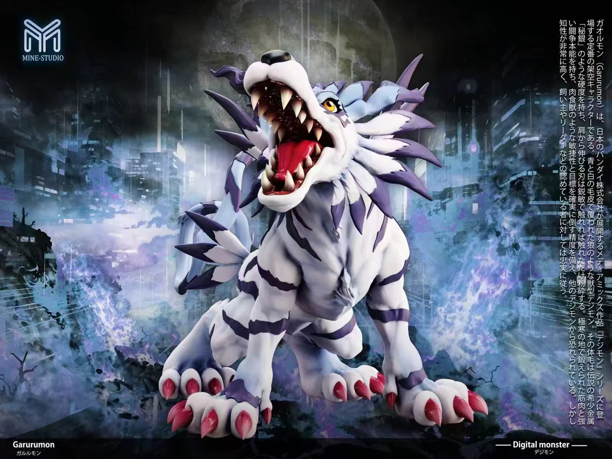 MINE Studio – Mature Series #01 Garurumon Digimon Resin Statue Collection