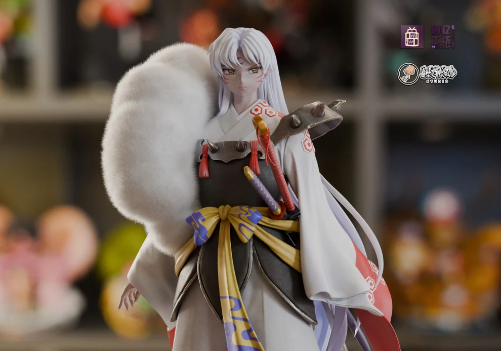 Inuyasha – Sesshomaru Classic Standing Pose 1/6 Scale GK Statue with Flocked Fur Collar – Memory Workshop × Showhand Studio Limited Resin Figure - Image 4