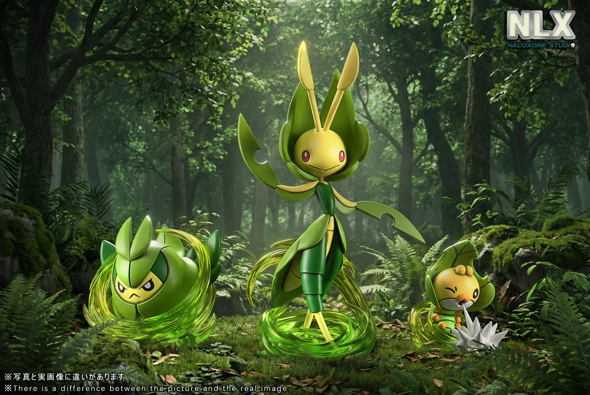 Naloxone Studio – Leavanny Evolution Set Pokémon 1/20 Scale Resin Diorama