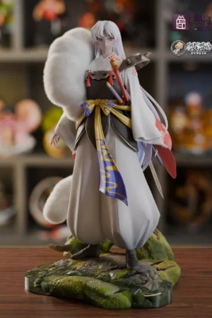 Alternative view of Inuyasha – Sesshomaru Classic Standing Pose 1/6 Scale GK Statue with Flocked Fur Collar – Memory Workshop × Showhand Studio Limited Resin Figure