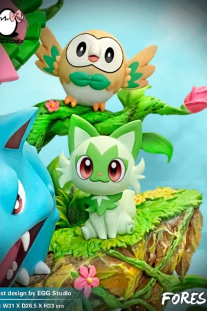 Alternative view of Pokémon – Grass-Type Pokémon Forest Statue – EGG Studio