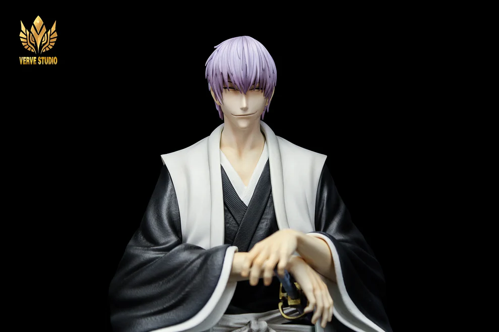 BLEACH – Gin Ichimaru 1/6 Scale GK Statue Shinigami Captains Resonance Series Verve Studio Limited Edition Resin Figure with Interchangeable Head Sculpt - Image 7