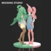 Zhu Yi Wan Jia Studio – Furry Sylveon x Leafeon Pokémon Themed Resin Collectible