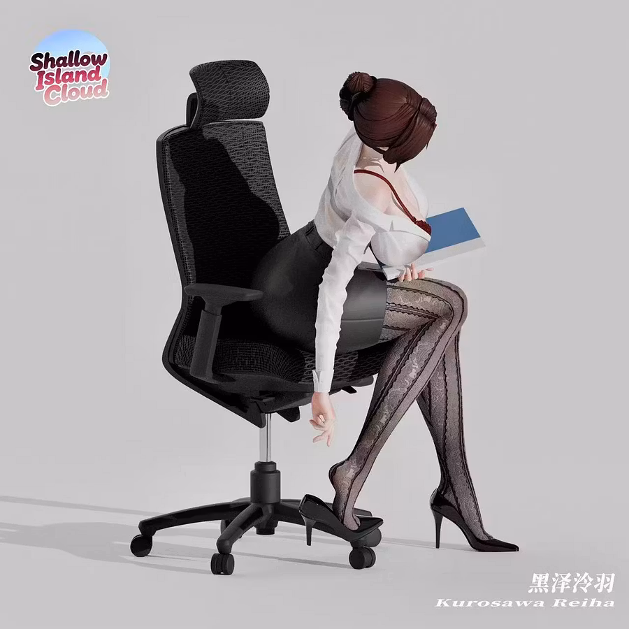 Kiara Kurozawa Office Lady Series Licensed Premium Resin Statue - Shallow Island Cloud Studio - Image 4