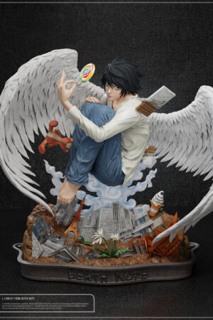 Alternative view of Death Note – L Lawliet Dark Angel Statue – Anonymous Studio