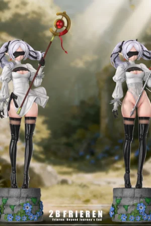 Frieren × 2B (NieR: Automata) Cross Cosplay 1/6 Scale Statue – BBSD Studio Limited Edition