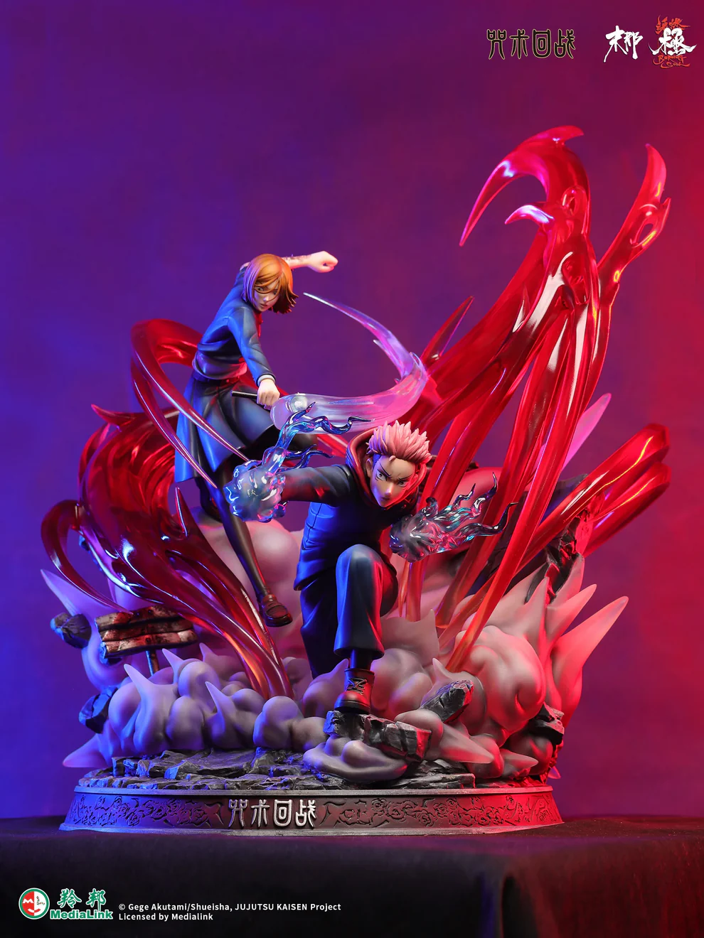 Jujutsu Kaisen-Yuji Itadori & Nobara Kugisaki Black Flash Battle Scene – 1/6 Scale Statue – Manas Studio - Image 4