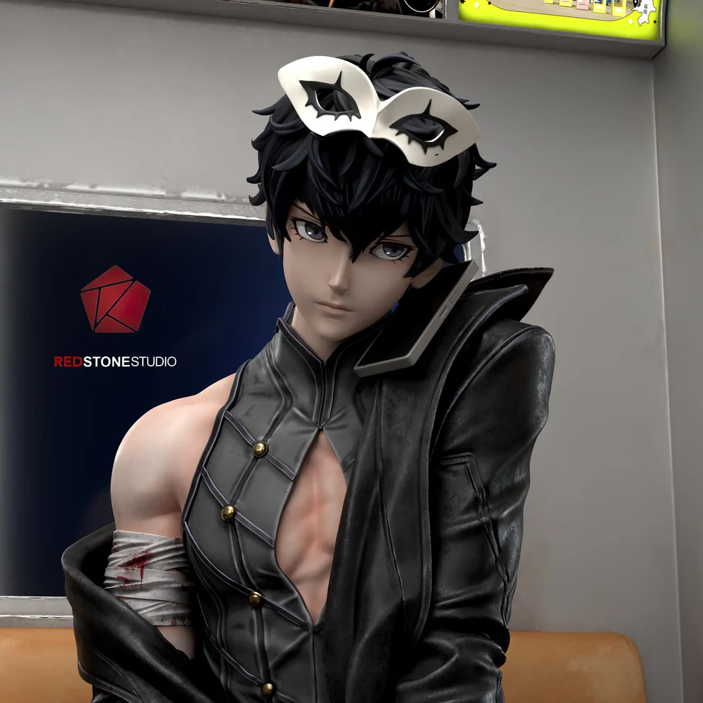 Persona 5 – Joker (Ren Amamiya) Train Scene 1/6 Scale GK Statue – Red Stone Studio Limited Edition - Image 7