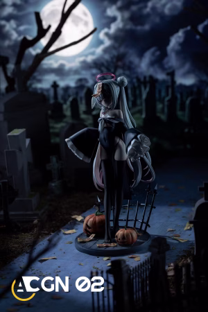 Alternative view of ACGN 02 Studio – Plana Zombie Halloween Ver. Blue Archive | 1/7 Scale Resin Statue