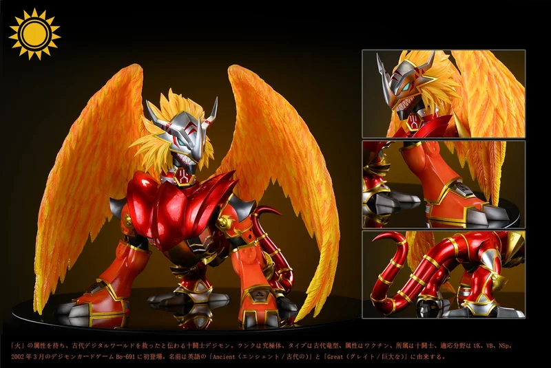 Sun Toys Studio – AncientGreymon X AncientGarurumon Digimon | Dual Display Premium Resin Diorama - Image 3