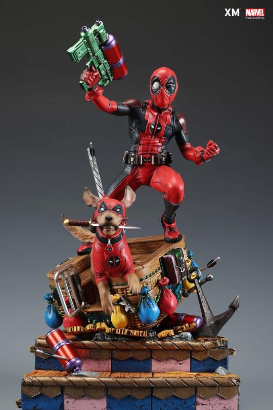 Marvel Kidpool and Dogpool 1/4 Scale Statue – XM Studios Limited Edition Deadpool Universe Collectible