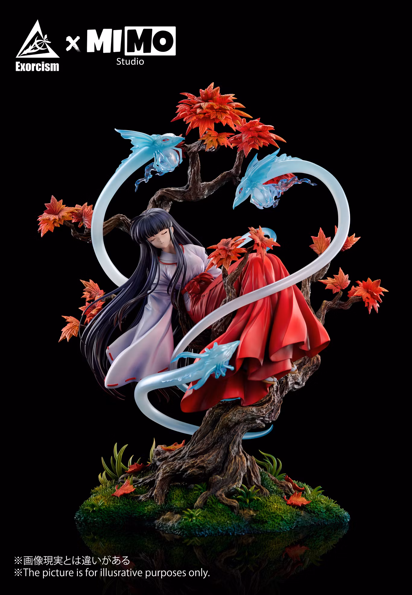 Exorcism Studio × MIMO Studio – Kikyo Falls Asleep InuYasha | 1/6 Scale Resin Statue - Image 5
