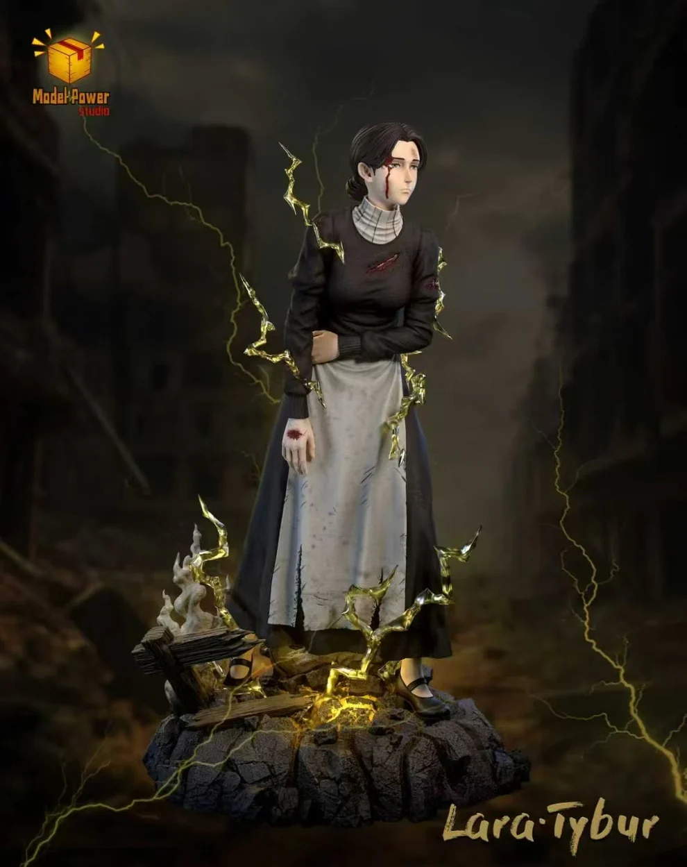Attack on Titan – Lara Tybur (War Hammer Titan Awakening) 1/6 Scale LED Statue – Model Power Studio - Image 2