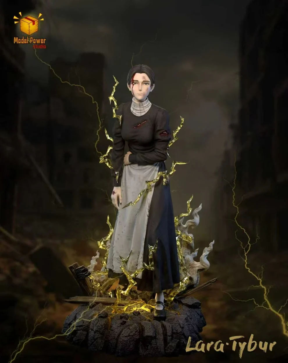 Attack on Titan – Lara Tybur (War Hammer Titan Awakening) 1/6 Scale LED Statue – Model Power Studio