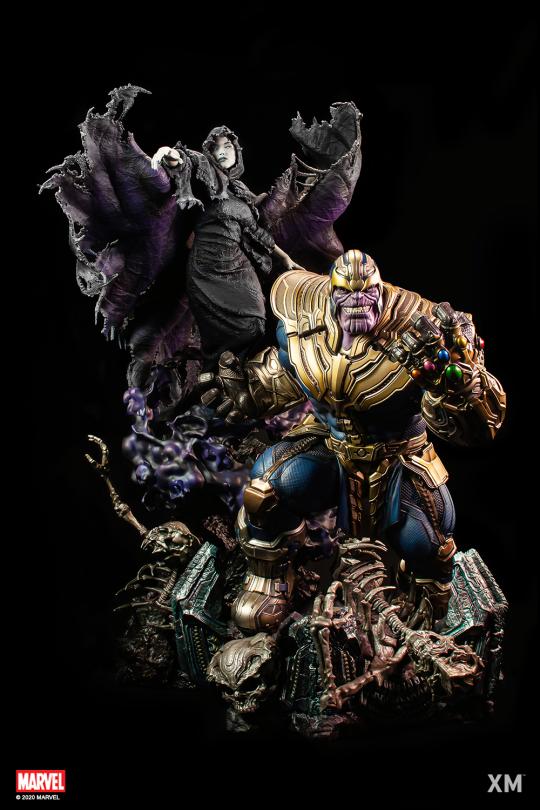 Thanos with Lady Death 1/4 Scale Statue — XM Studio