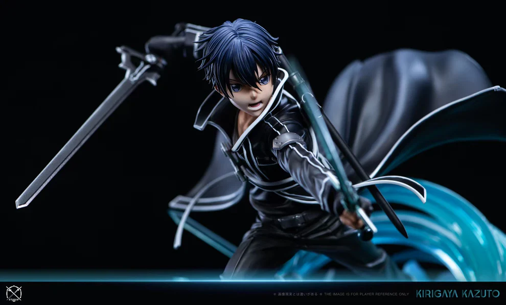 Sword Art Online – Kirito “Black Swordsman” Dual Blade Battle 1/6 Scale GK Statue – X-Studio Limited Edition - Image 3