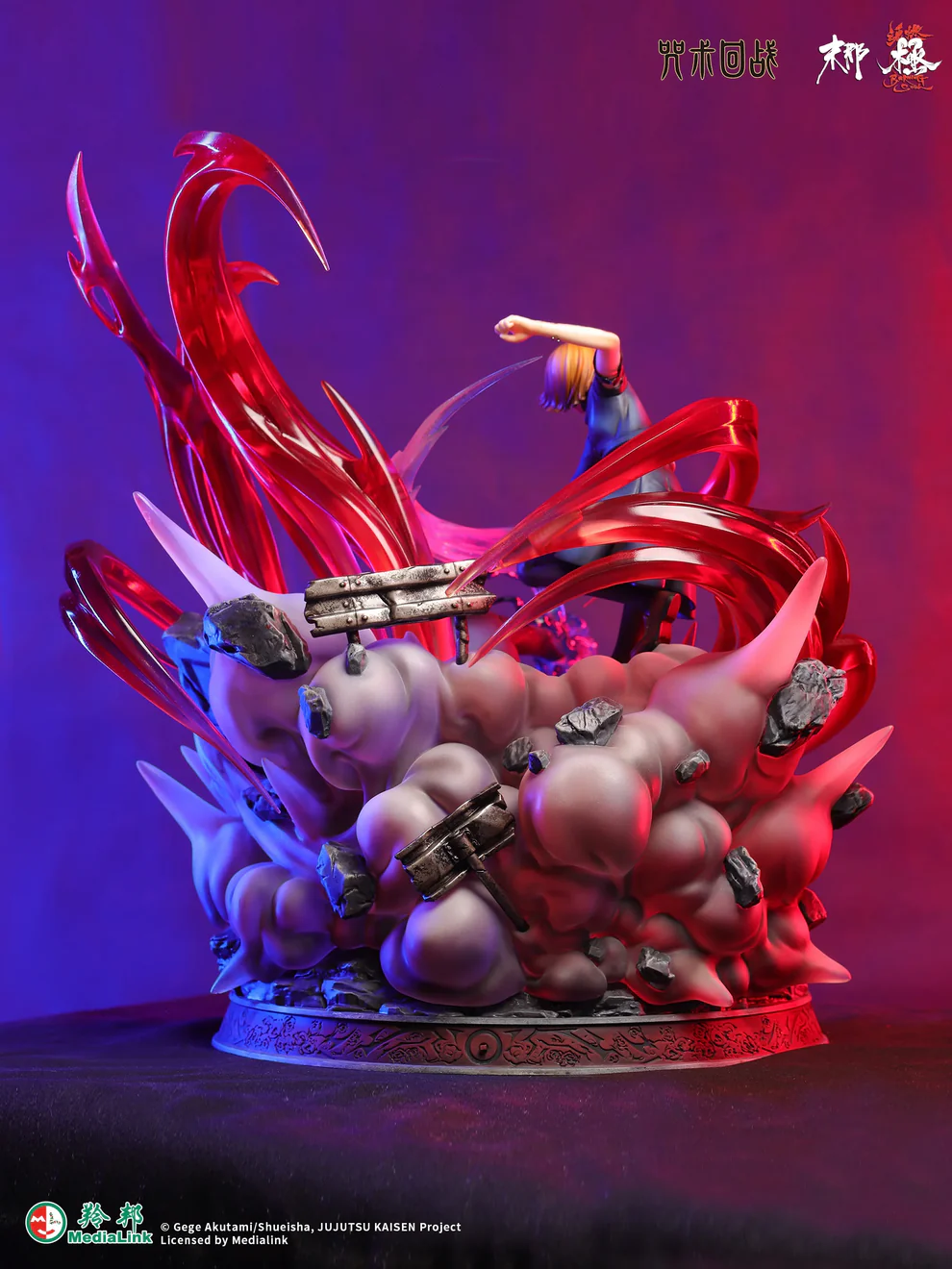 Jujutsu Kaisen-Yuji Itadori & Nobara Kugisaki Black Flash Battle Scene – 1/6 Scale Statue – Manas Studio - Image 5