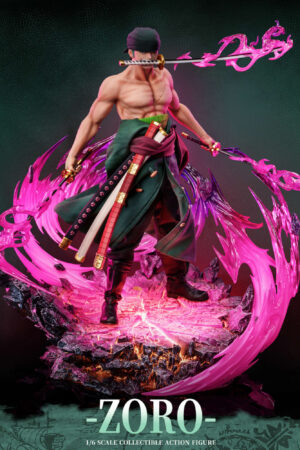 Pixel Poses × Cosmic Creations × JIMEI PALACE Studio Roronoa Zoro 1/6 Platinum Silicone Action Figure