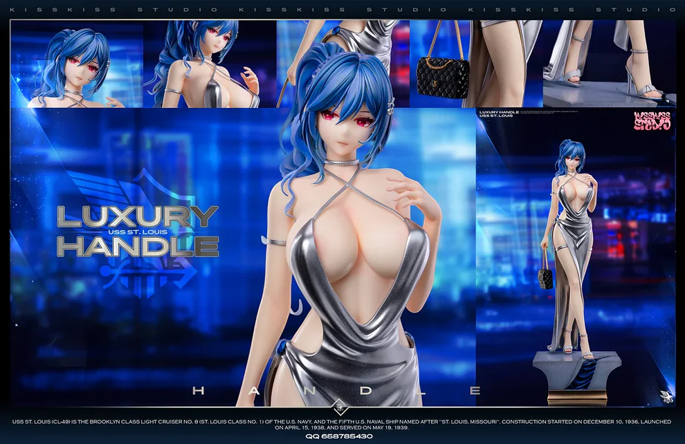 Azur Lane – St. Louis Evening Gown Ver. 1/4 Scale GK Statue – KissKiss Studio - Image 9