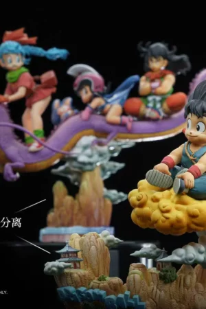 Alternative view of Dragon Ball Kid Goku & Bulma and Friends Diorama Statue - DB Studio