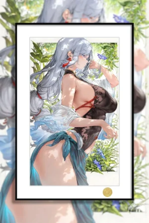 H-TWO Studio - Genshin Impact: Shenhe Limited Edition Art Print