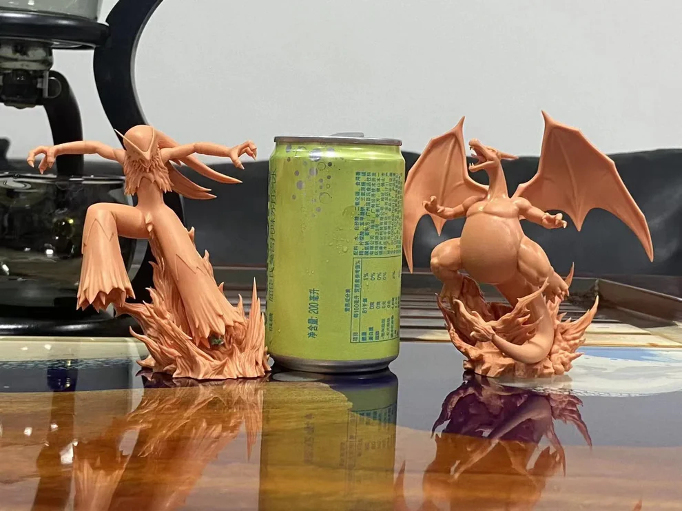 Pokémon Battle Series Vol.1 – Charizard VS Blaziken LED Statue – Xiaochizhen × Monkey D Studio - Image 7